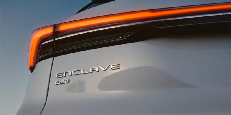 Visual of the 2026 Buick Enclave rear end